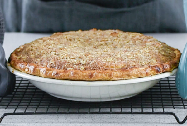 Apple Pie on a tray.