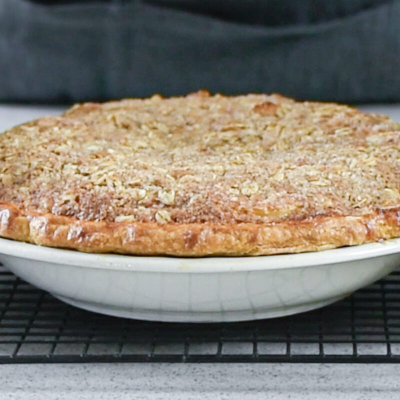 Apple Pie on a tray.