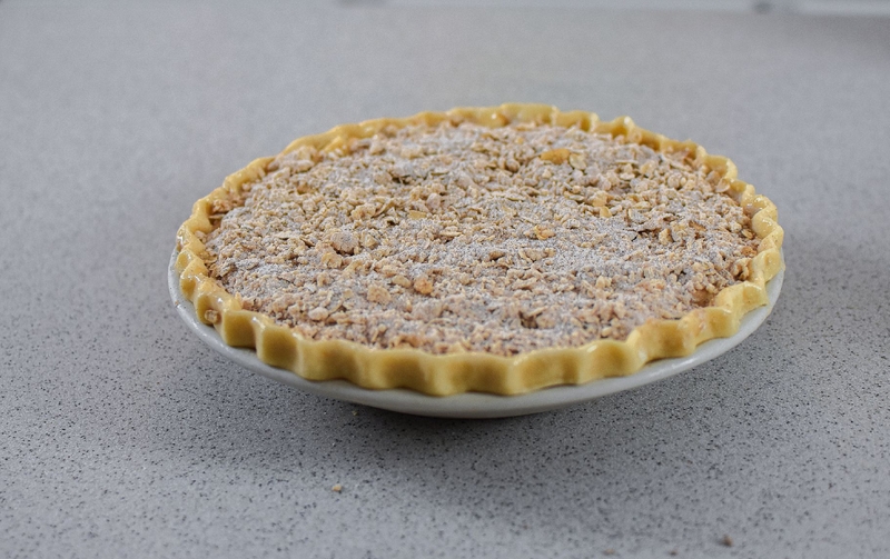 Apple Cream Pie Prepped for the Oven