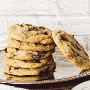 Chocolate Chip Cookies on Serving Platter